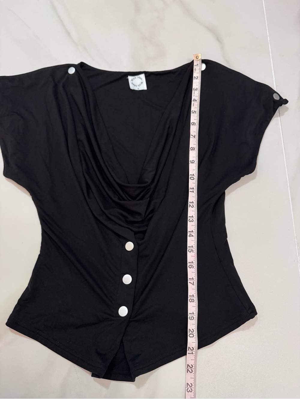 With Jean SIENNA TOP | BLACK M - Picture 7 of 11